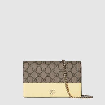 구찌 여성 GG 마몽 체인 지갑 - Gucci Womens GG Marmont Chain Wallet 