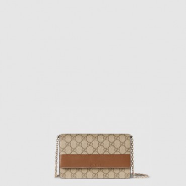 구찌 여성 GG 엠블럼 체인 지갑 - Gucci Womens GG Emblem Chain Wallet 
