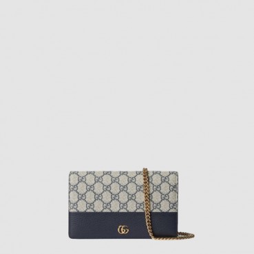 구찌 여성 체인 달린 바이컬러 지갑 - Gucci Womens Bicolor Wallet with Chain 