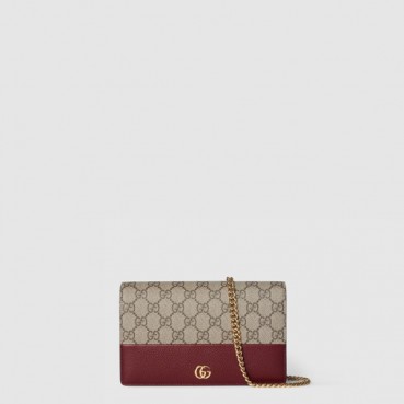 구찌 여성 GG 마몽 체인 지갑 - Gucci Womens GG Marmont Chain Wallet 