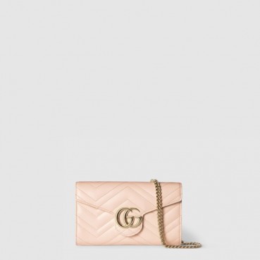 구찌 여성 GG 마몽 체인 지갑 - Gucci Womens GG Marmont Chain Wallet 