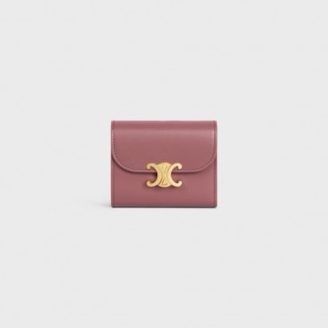 셀린느 여성 트리오페 반지갑 - Celine Womens Pink Wallet 