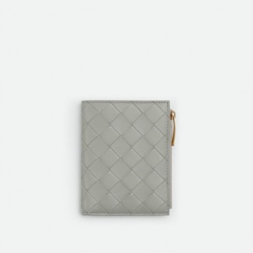 보테가베네타 남/녀 그레이 반지갑 - Bottega Veneta Unisex Gray Wallets 