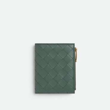 보테가베네타 남/녀 카키 반지갑 - Bottega Veneta Unisex Khaki Wallets 