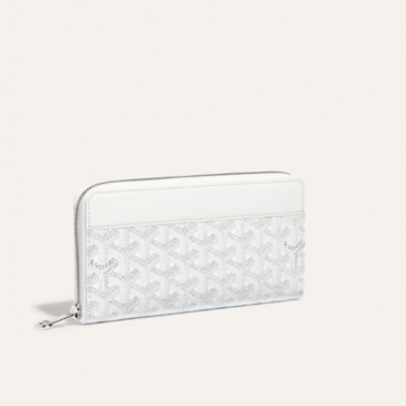 고야드 남/녀 마티뇽 화이트 지갑 GM - Goyard Unisex Matignon Long Wallets 