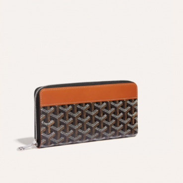 고야드 남/녀 마티뇽 블랙 탄 지갑 GM - Goyard Unisex Matignon Long Wallets 