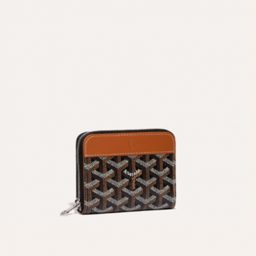 고야드 남/녀 마티뇽 블랙 탄 지갑 PM - Goyard Unisex Matignon Walles 