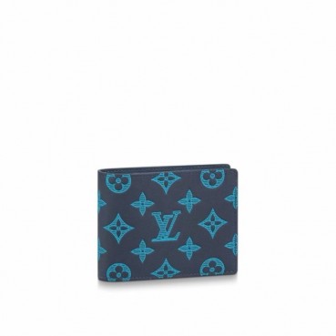 루이비통 남성 블루 반지갑 M82322 - Louis vuitton Mens Blue Wallets 