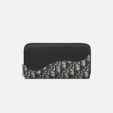디올 남성 블랙 장지갑 - Dior Mens Black Long Wallets 