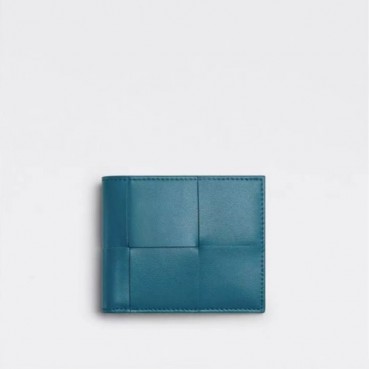 보테가베네타 남성 블루 반지갑 - Bottega Veneta Mens Blue Half Wallets 