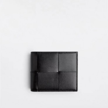 보테가베네타 남성 블랙 반지갑 - Bottega Veneta Mens Black Half Wallets 