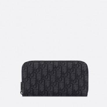 [Premium] 디올 남성 지퍼 장지갑 - Dior Mens Black Zippy Wallets 