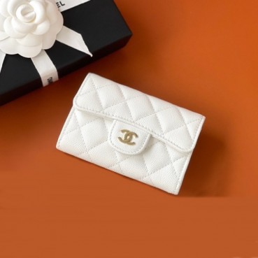 샤넬 여성 클래식 화이트 지갑 - Chanel Womens White Wallets 