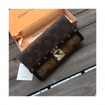 Louis Vuitton 2021 Women's Leather Wallet,21cm,N60535,LOUWT0519 - 루이비통 2021 여성용 레더 장지갑,21cm,브라운