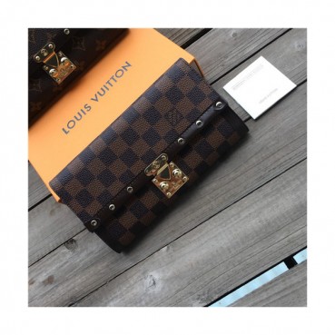 Louis Vuitton 2021 Women's Leather Wallet,21cm,N60535,LOUWT0518 - 루이비통 2021 여성용 레더 장지갑,21cm,브라운