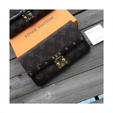 Louis Vuitton 2021 Women's Leather Wallet,21cm,N60535,LOUWT0517 - 루이비통 2021 여성용 레더 장지갑,21cm,브라운