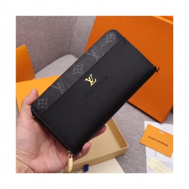 Louis Vuitton 2021 Men's Leather Wallet,19.5cm,LOUWT0514 - 루이비통 2021 남성용 레더 장지갑,19.5cm,블랙