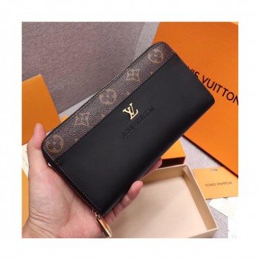 Louis Vuitton 2021 Men's Leather Wallet,19.5cm,LOUWT0513 - 루이비통 2021 남성용 레더 장지갑,19.5cm,블랙