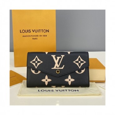 Louis Vuitton 2021 Women's Leather Wallet,19.5cm,M80496,LOUWT0510 - 루이비통 2021 여성용 레더 장지갑,19.5cm,블랙