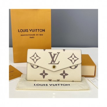 Louis Vuitton 2021 Women's Leather Wallet,19.5cm,M80496,LOUWT0508 - 루이비통 2021 여성용 레더 장지갑,19.5cm,베이지