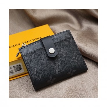 Louis Vuitton 2021 Men's Leather Wallet,11cm,M60451,LOUWT0501 - 루이비통 2021 남성용 레더 반지갑,11cm,블랙