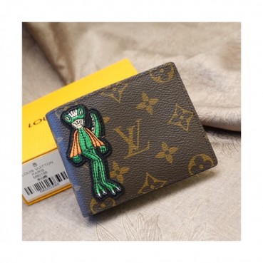 Louis Vuitton 2021 Men's Leather Wallet,11.5cm,M80156,LOUWT0499 - 루이비통 2021 남성용 레더 반지갑,11.5cm,브라운