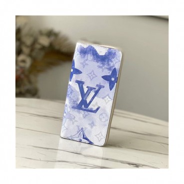 Louis Vuitton 2021 Men's Leather Wallet,20cm,M80499,LOUWT0494 - 루이비통 2021 남성용 레더 장지갑,20cm,블루