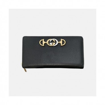 Gucci 2020 Women's Leather Wallet,19cm - 구찌 2020 여성용 레더 장지갑,19cm,GUW0187,블랙