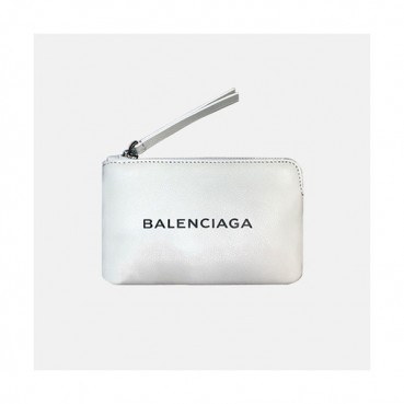 Balenciaga 2020 Leather Coin Purse - 발렌시아가 2020 레더 남여공용 코인 퍼스 BGW0022,화이트