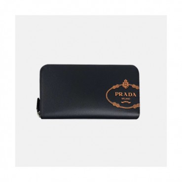 Prada 2020 Saffiano Mens Zip Round Wallet, 2ML317 - 프라다 2020 사피아노 남성용 지퍼 라운드 장지갑,PRAW0152,20CM.네이비