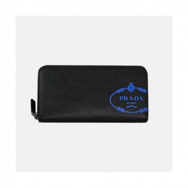 Prada 2020 Saffiano Mens Zip Round Wallet, 2ML317 - 프라다 2020 사피아노 남성용 지퍼 라운드 장지갑,PRAW0151,20CM.블랙
