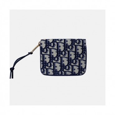 Dior 2020 Ladies Canvas Coin Purse,11cm - 디올 2020 여성용 캔버스 코인 퍼스 DIOW0020 ,11CM,블랙