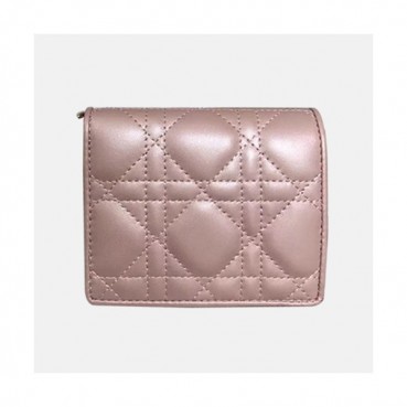 Dior 2020 Ladies Leather Wallet,11cm - 디올 2020 여성용 레더 반지갑  DIOW0018 ,11CM,로즈핑크
