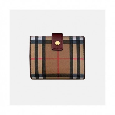 Burberry 2020 Ladies Wallet - 버버리 2020 여성용 반지갑 BURW0109.Size(11CM).와인브라운