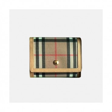 Burberry 2020 Canvas Ladies Wallet - 버버리 2020 캔버스 여성용 반지갑 BURW0108.Size(11.5CM).베이지