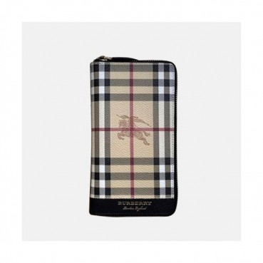 Burberry 2020 Leather Zip Round Wallet - 버버리 2020 남성용 레더 지퍼 라운드 장지갑 BURW0106.Size(19CM).베이지
