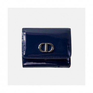 Dior 2019 Ladies CD Buckle Leather Wallet,10cm - 디올 2019 여성용 CD 버클 레더 반지갑  DIOW0015 ,10CM,네이비