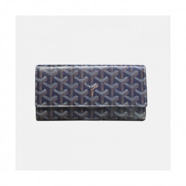 Goyard 2019 Mm / Wm PVC Wallet - 고야드 2019 남여공용 PVC 장지갑 GYW0070,네이비