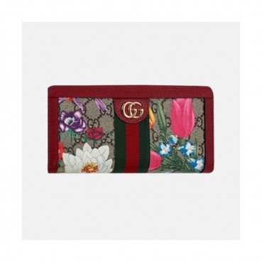 Gucci 2019 Ophidia Zippy Wallet  523154 - 구찌 오피디아 지피 장지갑  GUW0114.Size(19cm).레드