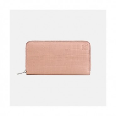 Loewe 2019 Ladies Leather Wallet - 로에베 2019 여성용 레더 장지갑 LOEW0008.Size(19cm).핑크