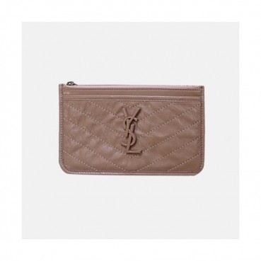 Saint Laurent 2019 Niki Leather Wallet,583577 - 입생로랑 2019 니키 여성용 레더 장지갑 SLW0060.21cm,베이지