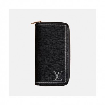 Louis Vuitton 2019 Leather Zip Round Wallet M68228 - 루이비통 2019 남여공용 레더 지퍼 라운드 장지갑,LOUW0295,Size(20cm),블랙
