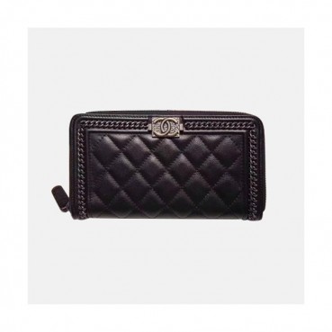 Chanel 2019 Ladies Leather Wallet  - 샤넬 2019 여성용 레더 장지갑 ,CHAW0071,19cm.블랙
