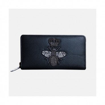 Dolce&Gabbana 2019 Leather Zip Round Wallet ,20CM - 돌체 앤 가바나 2019 레더 남여공용 지퍼 라운드 장지갑 DGW0004,20cm,블랙