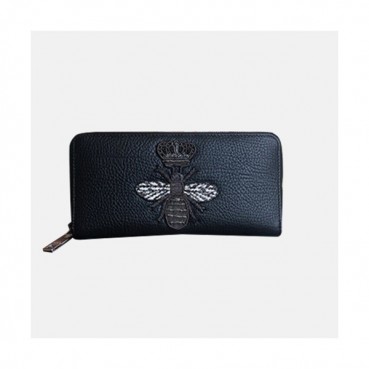 Dolce&Gabbana 2019 Leather Zip Round Wallet ,20CM - 돌체 앤 가바나 2019 레더 남여공용 지퍼 라운드 장지갑 DGW0002,20cm,블랙