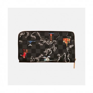 Louis Vuitton 2019 Zip Wallet M60017 - 루이비통 2019 남여공용 지퍼 장지갑  LOUW0258.Size(19CM).블랙
