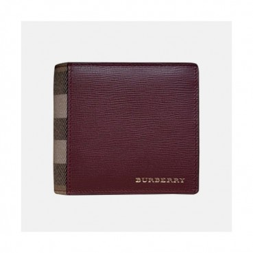Burberry 2019 Leather Wallet - 버버리 남여공용 레더 반지갑 BURW0085.Size(11CM).레드