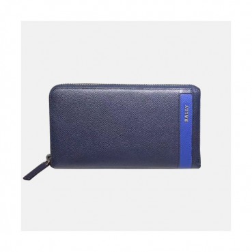 Bally 2019 Mens Leather Zip Round Wallet - 발리 남성용 레더 지퍼 라운드 장지갑 BALB0045.네이비