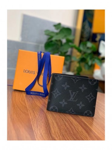 Louis Vuitton 2022 Mens Leather Wallet - 루이비통 남성용 레더 지갑 LOUW0005,블랙