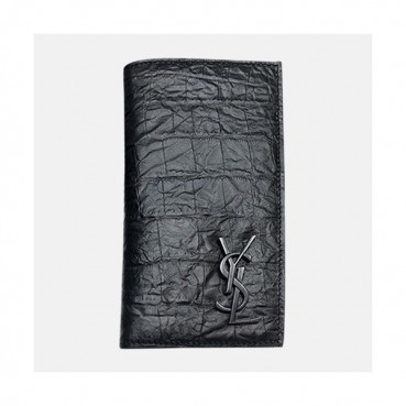 Saint Laurent 2019 Leather Wallet - 입생로랑 2019 남여공용 레더 장지갑 SLW0056.18cm,블랙